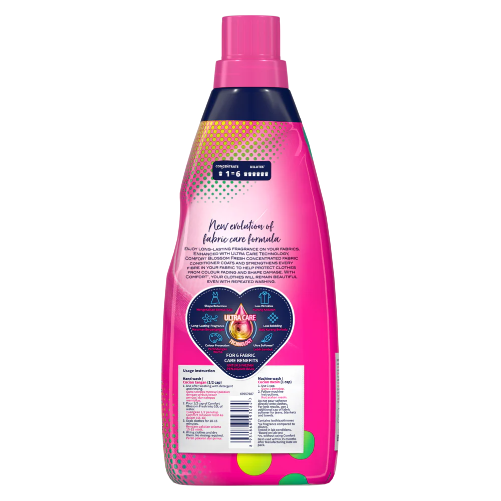 Comfort Concentrated Fabric Conditioner Blossom Fresh 800ml - Image 3