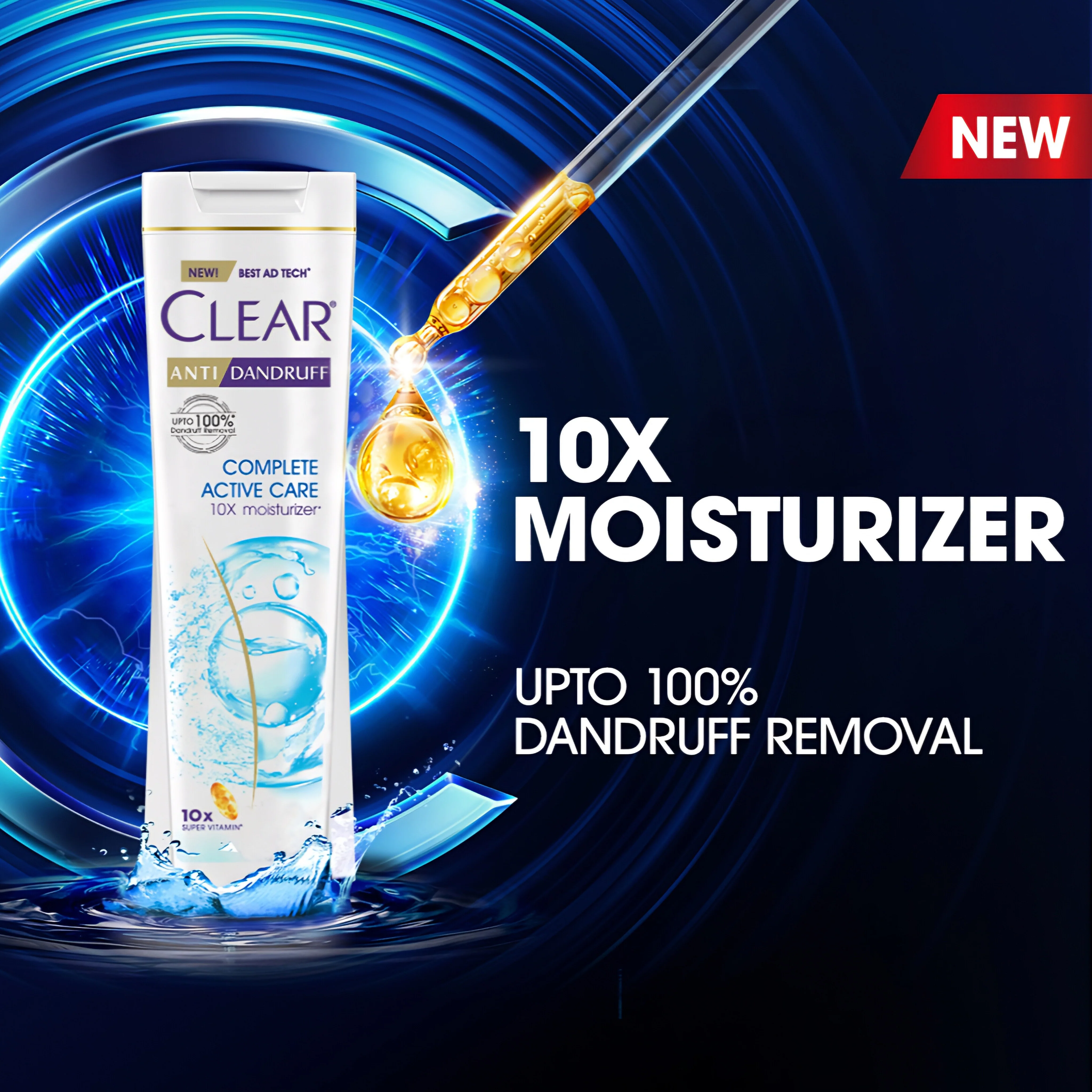 Clear Shampoo Complete Active Care Anti Dandruff 330ml - Image 8