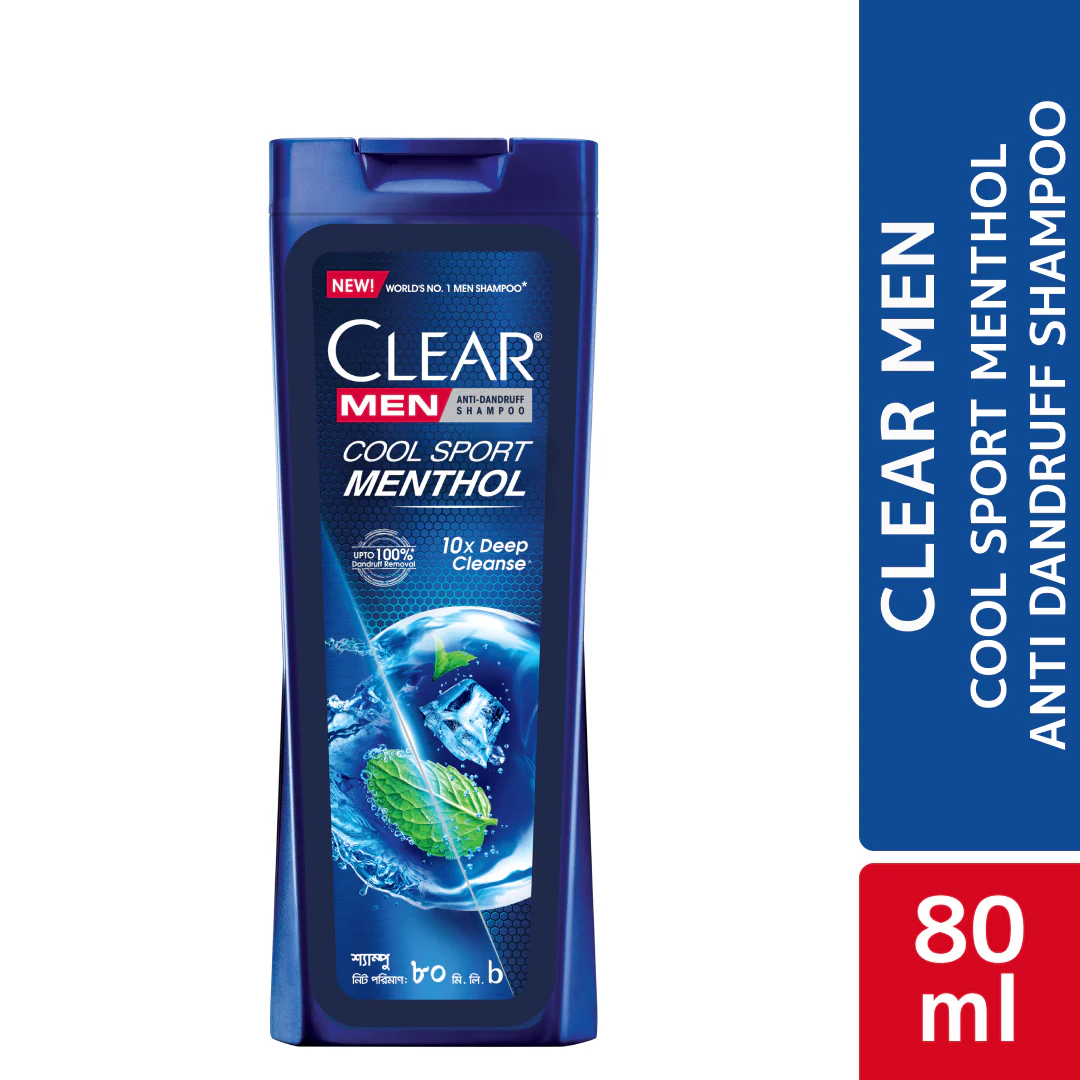 Clear Men Shampoo Cool Sport Menthol Anti Dandruff 80ml