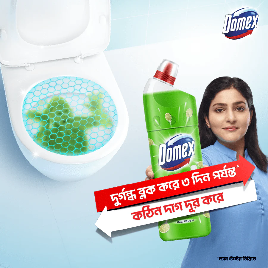 Domex Toilet Cleaning Liquid Lime Fresh 500ml - Image 4