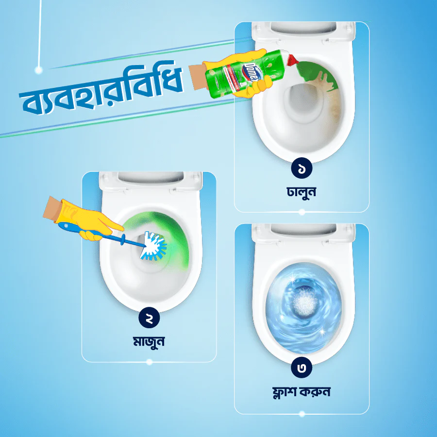 Domex Toilet Cleaning Liquid Lime Fresh 750ml Get a Container Free - Image 6