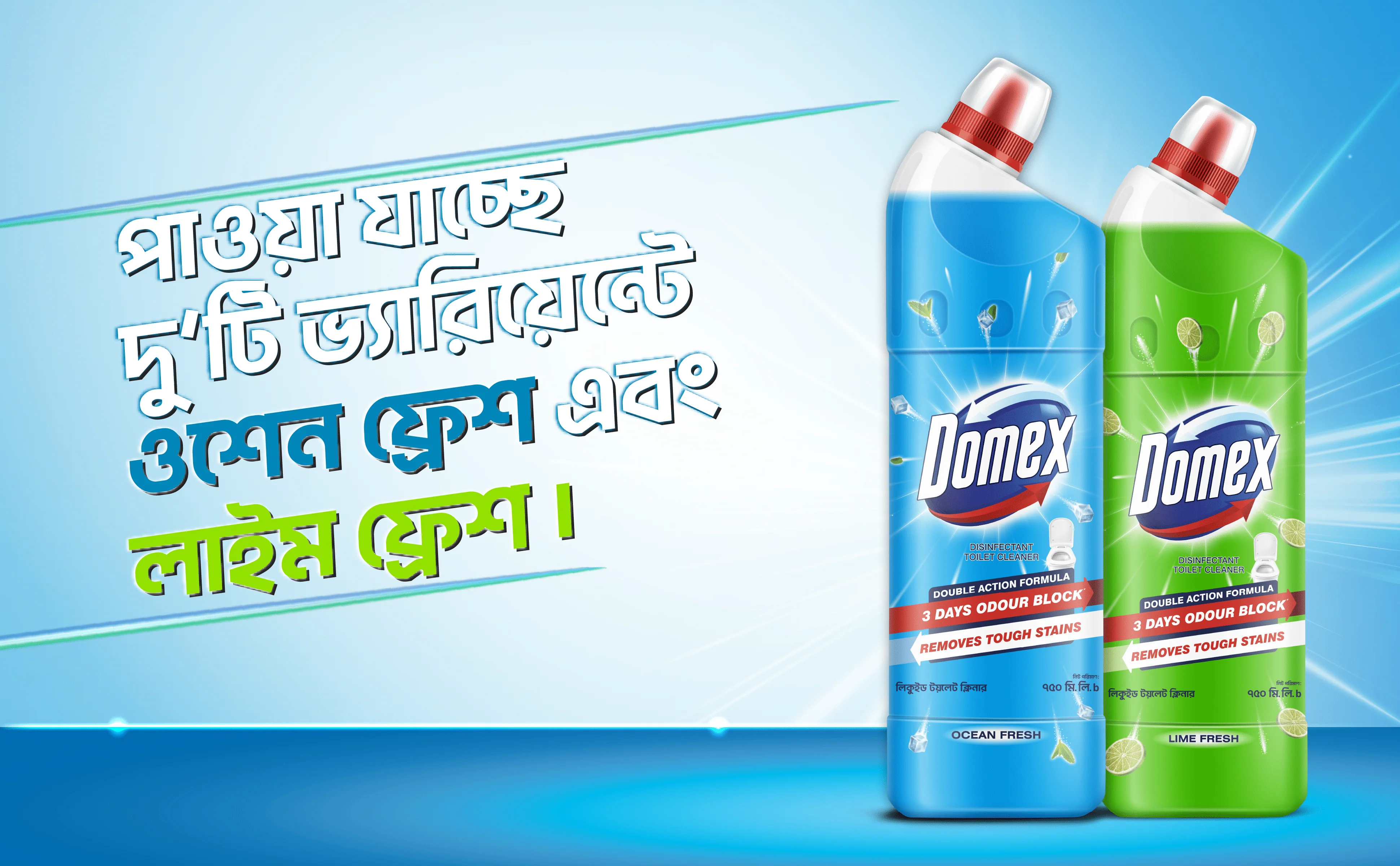 Domex Toilet Cleaning Liquid Ocean Fresh 750ml Get a Container Free - Image 15