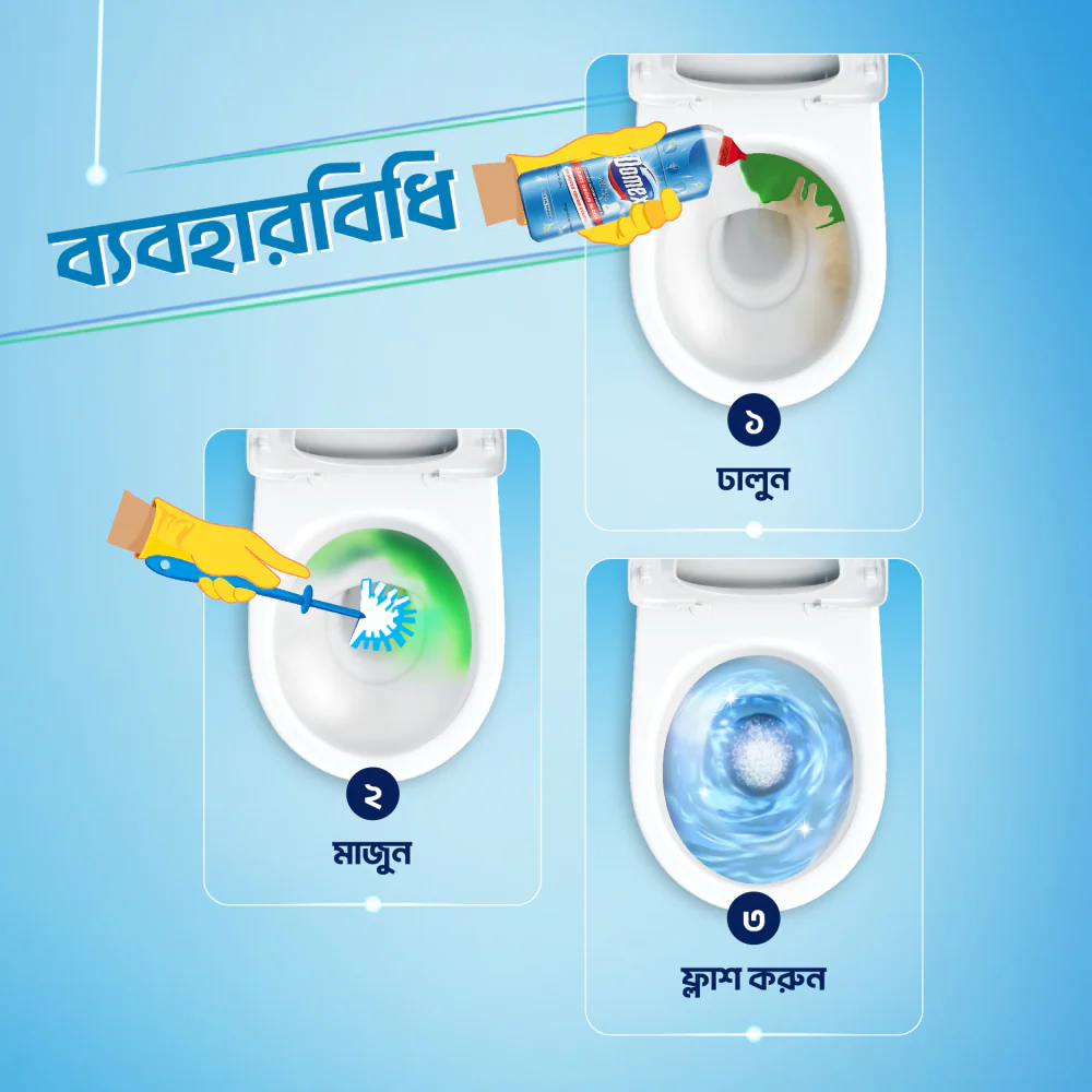 Domex Toilet Cleaning Liquid Ocean Fresh 750ml Get a Container Free - Image 6