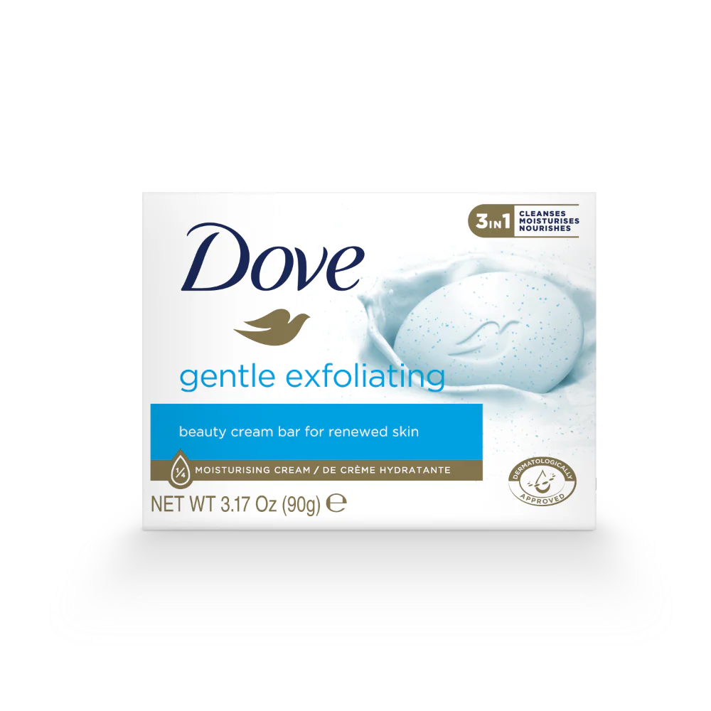 Dove Beauty Bar Soap Gentle Exfoliating 90g - Image 2