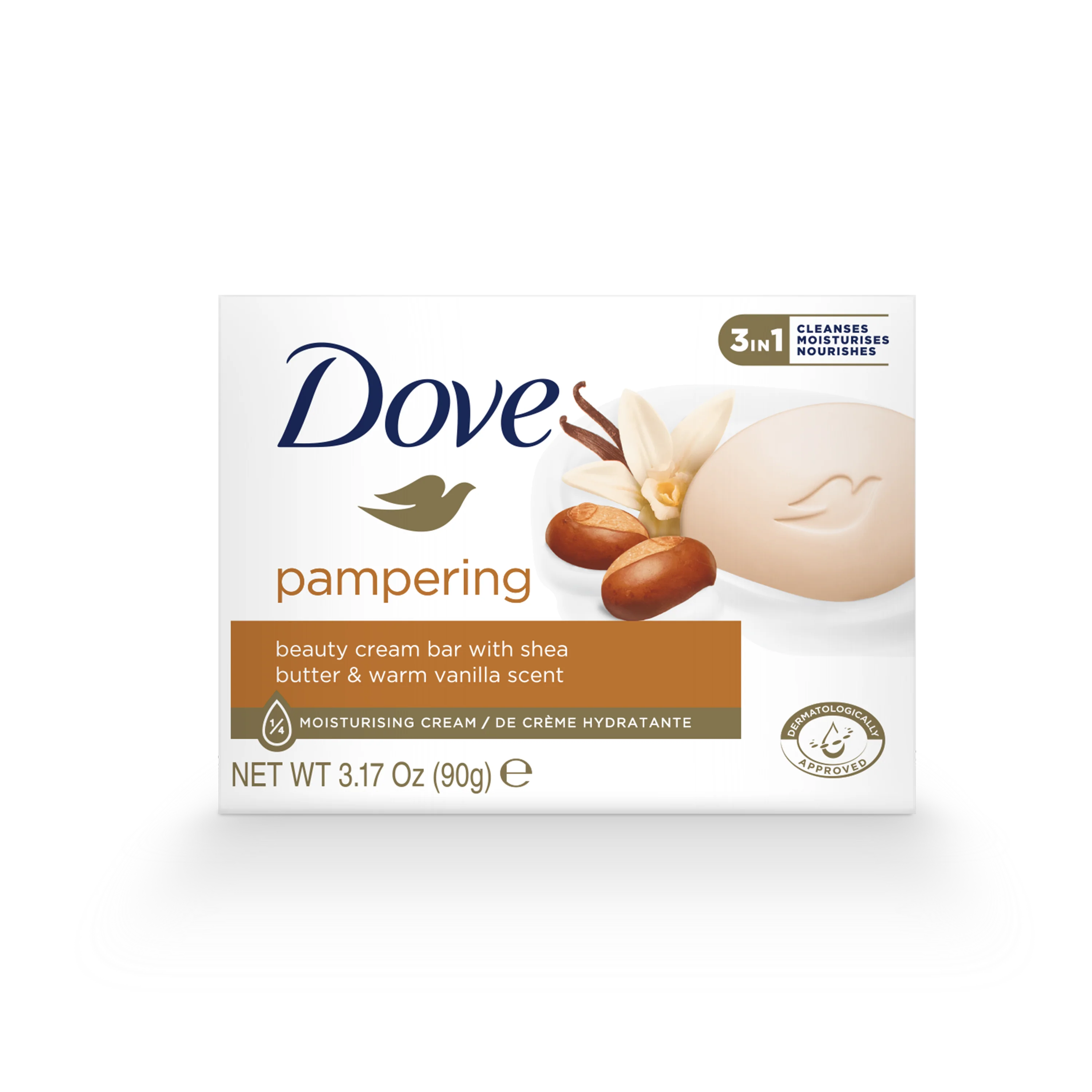 Dove Beauty Bar Soap Pampering Shea Butter 90g - Image 2
