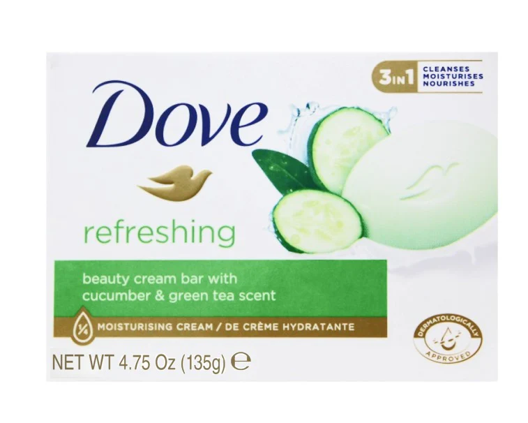 Dove Refreshing  Beauty Cream Bar Cucumber and Green Tea 135g - Image 2