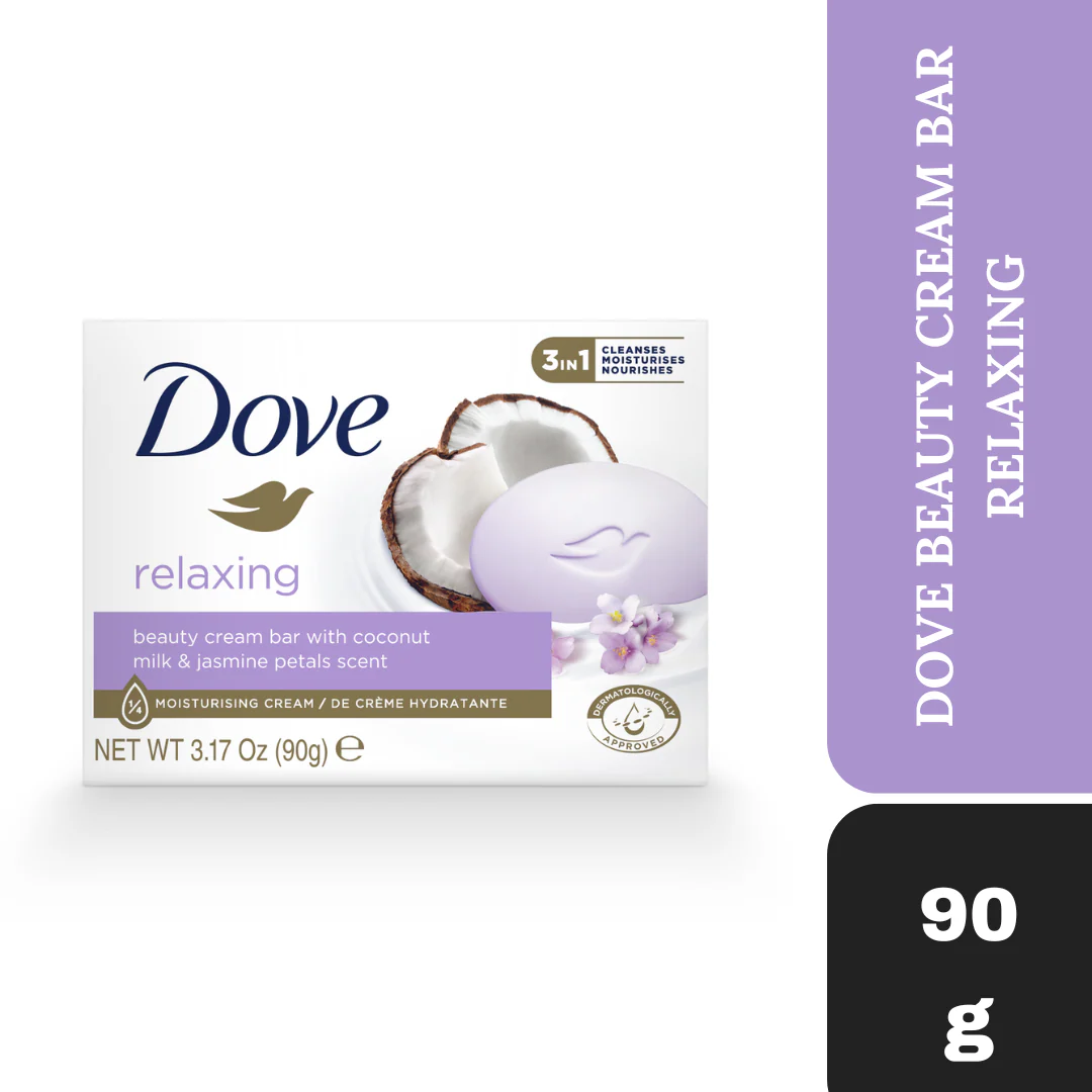 Dove Relexing Beauty Cream Bar Coconut Milk and Jasmine Petals 90g - Image 2