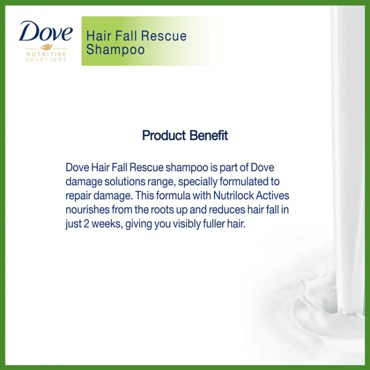 Dove Shampoo Hairfall Rescue 170ml - Image 3