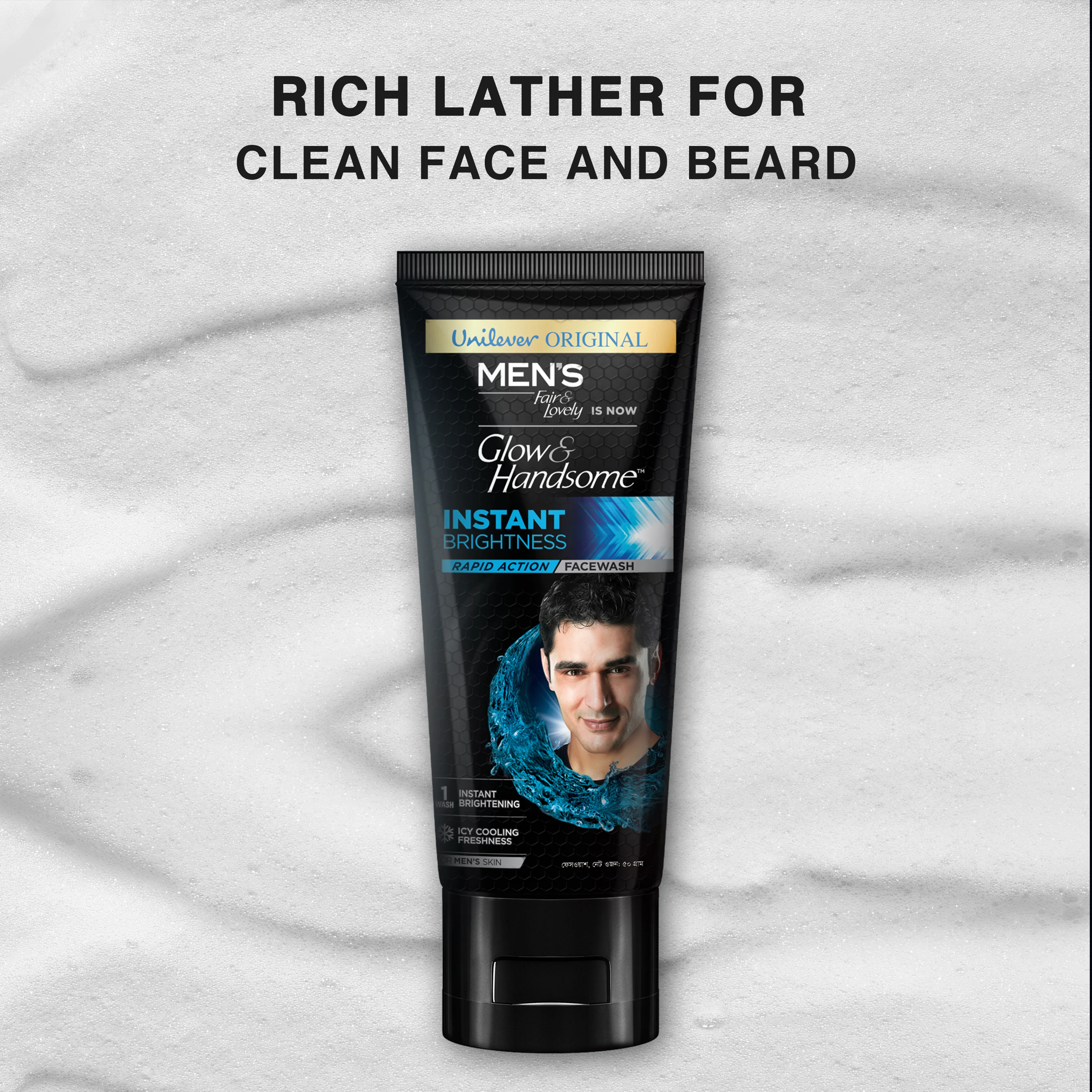Glow & Handsome Facewash Rapid Action Instant Brightness 100g - Image 10