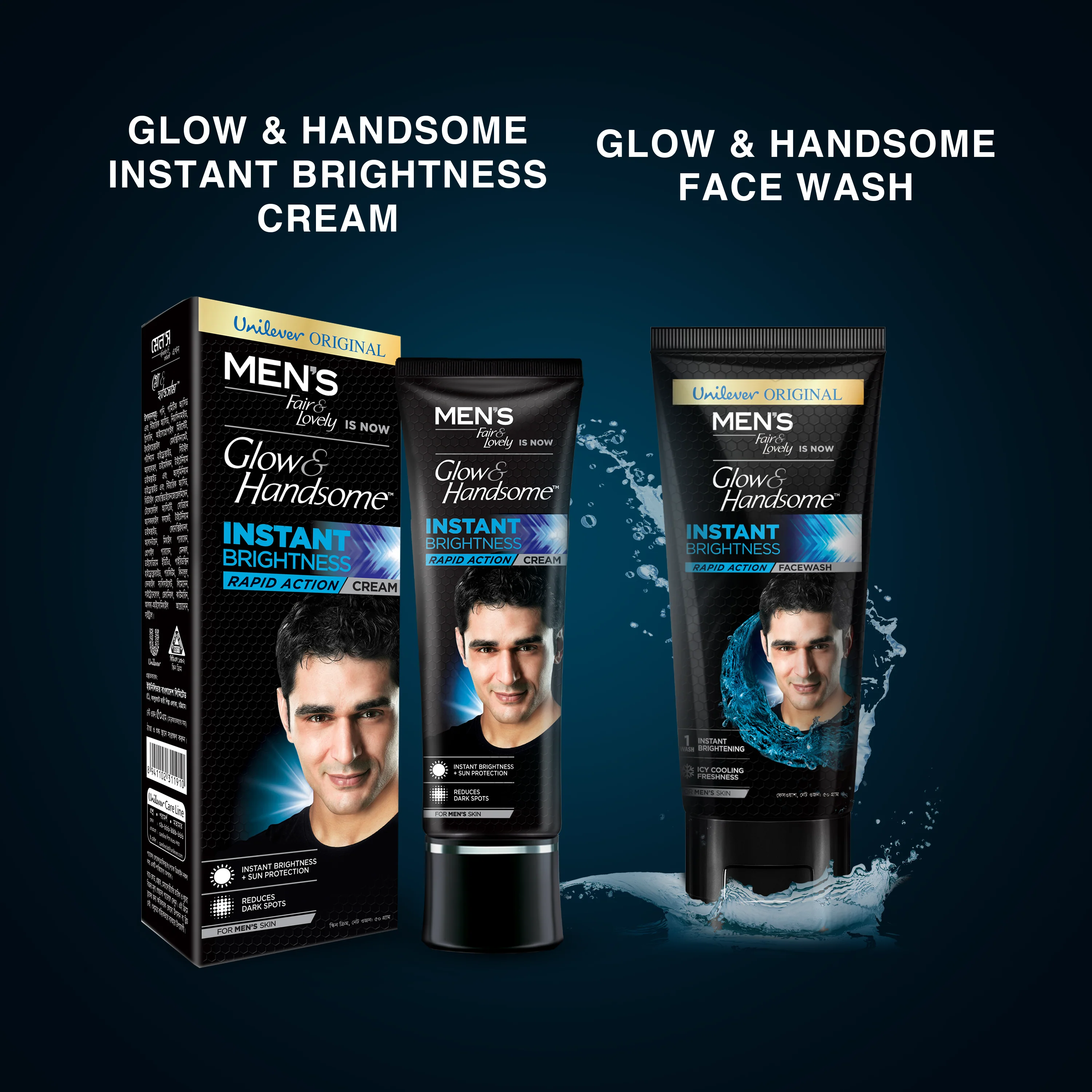 Glow & Handsome Facewash Rapid Action Instant Brightness 100g - Image 12