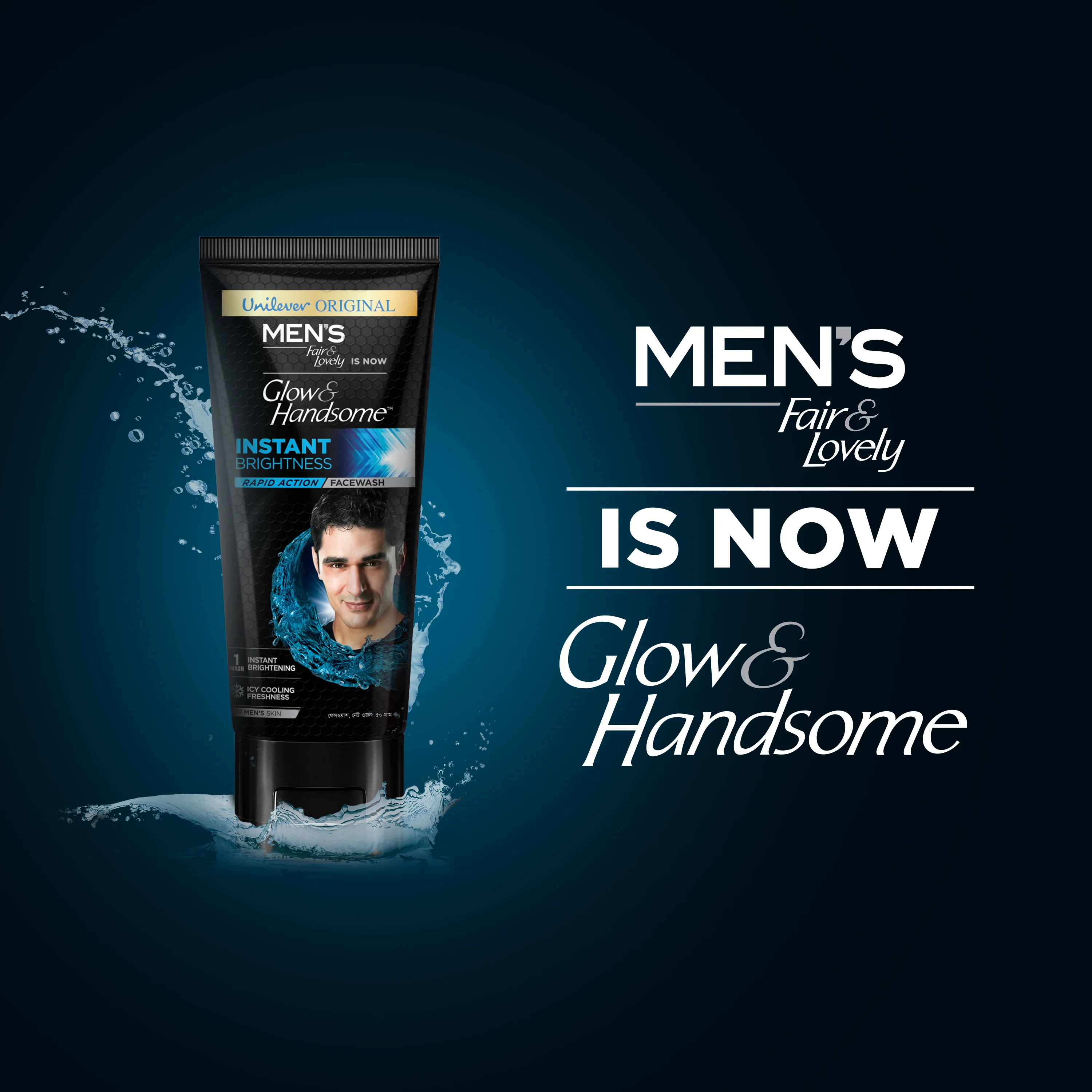 Glow & Handsome Facewash Rapid Action Instant Brightness 50g - Image 4