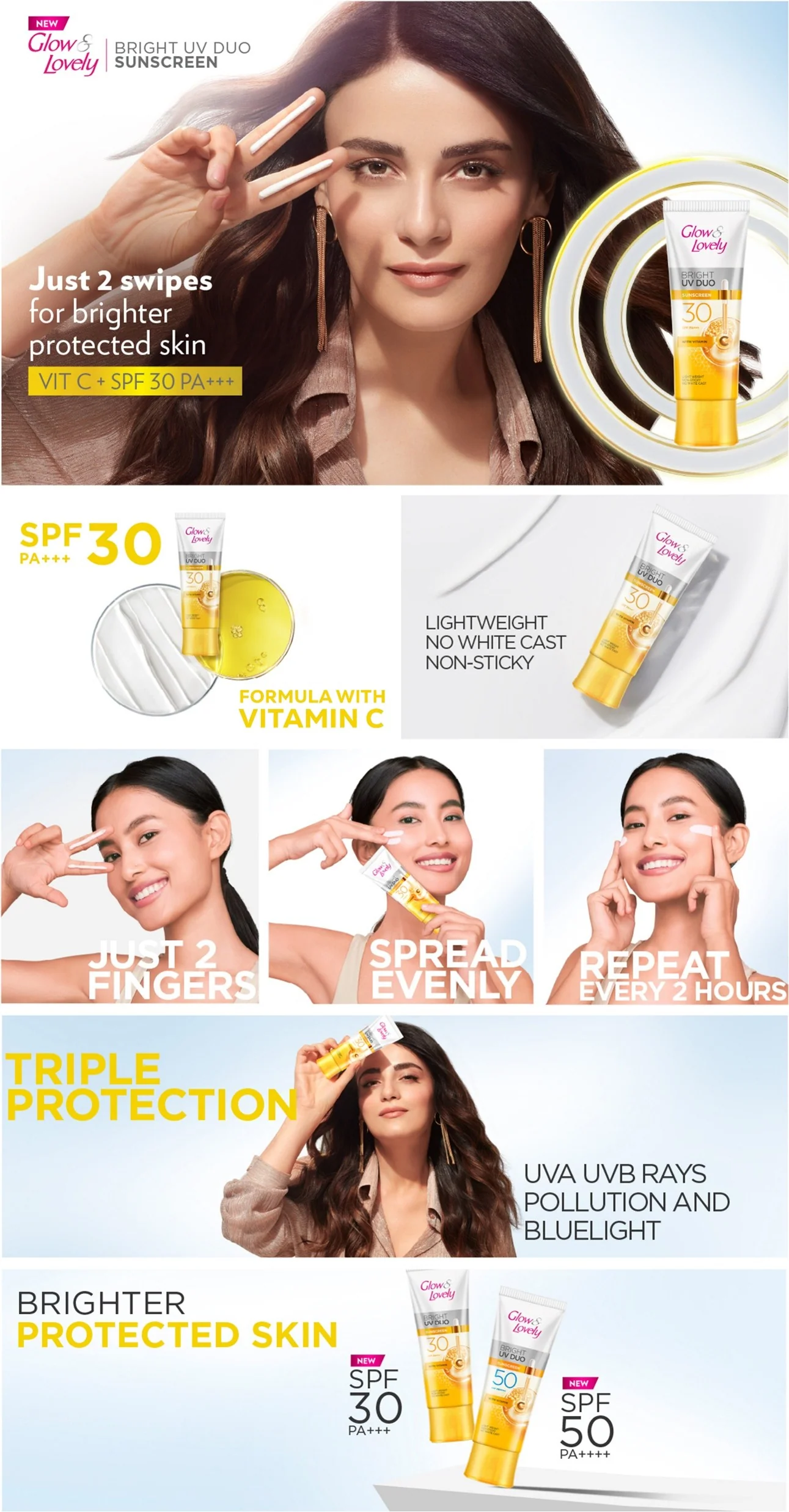 Glow & Lovely Bright Serum Sunscreen UV DUO SPF30 25g - Image 10