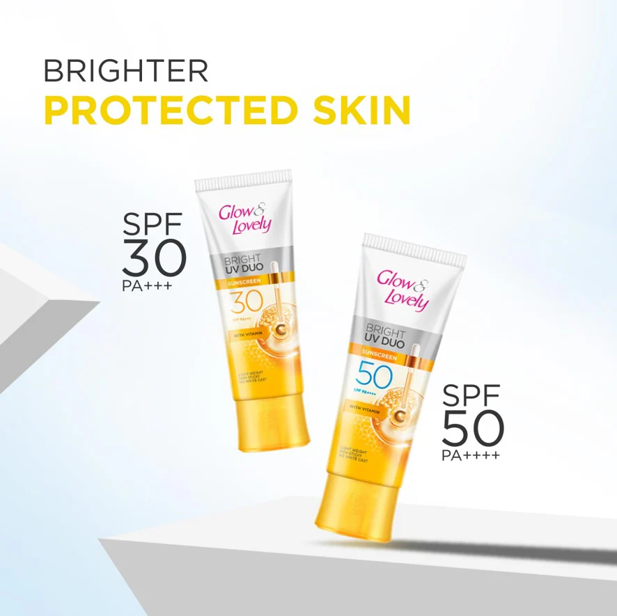 Glow & Lovely Bright Serum Sunscreen UV DUO SPF30 50g - Image 5