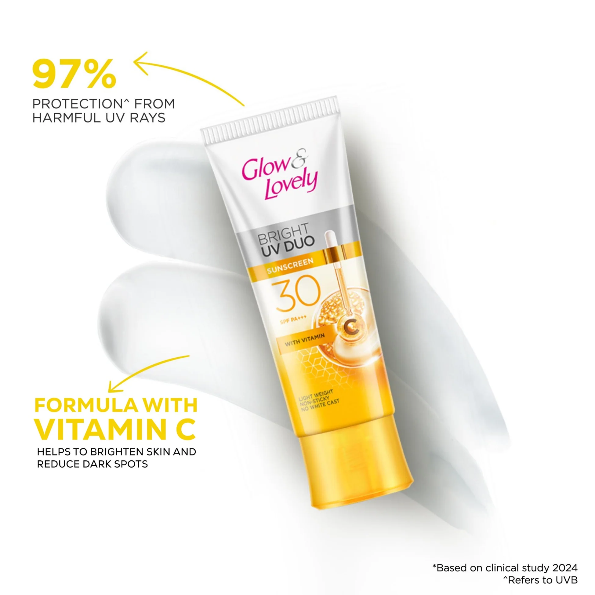 Glow & Lovely Bright Serum Sunscreen UV DUO SPF30 50g - Image 8