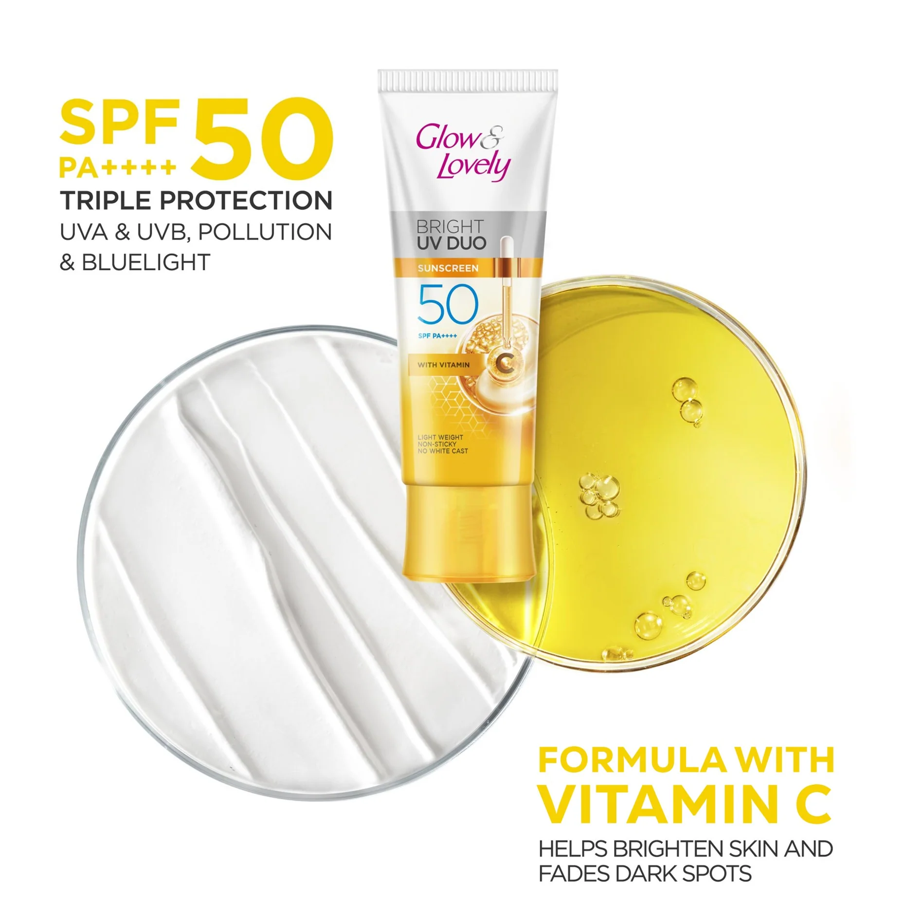 Glow & Lovely Bright Serum Sunscreen UV DUO SPF50 25g - Image 6