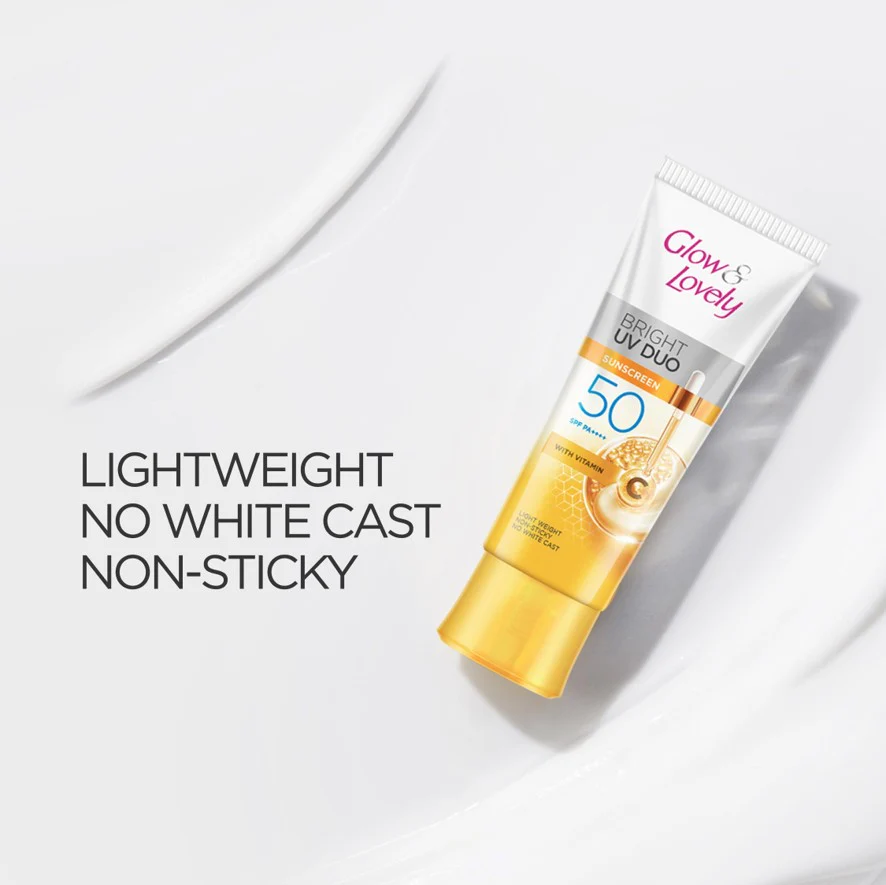 Glow & Lovely Bright Serum Sunscreen UV DUO SPF50 50g - Image 8