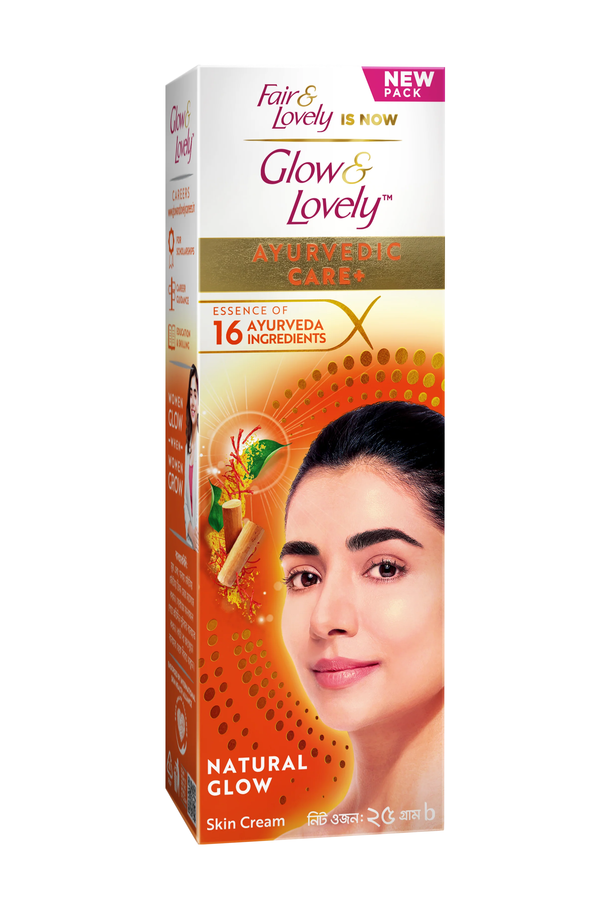 Glow & Lovely Face Cream Ayurvedic Care 25g - Image 2