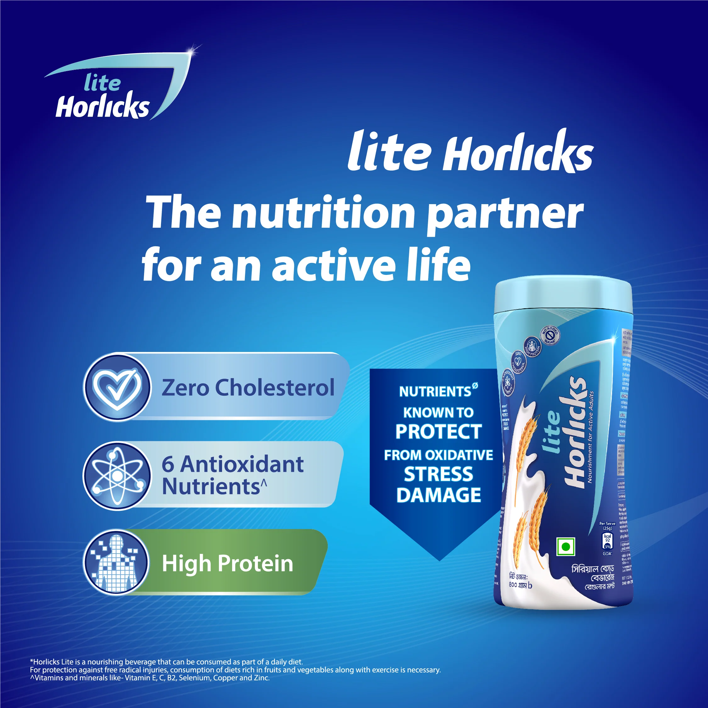Horlicks Lite Health and Nutrition Drink Jar 400g (Powder Drink) - Image 5