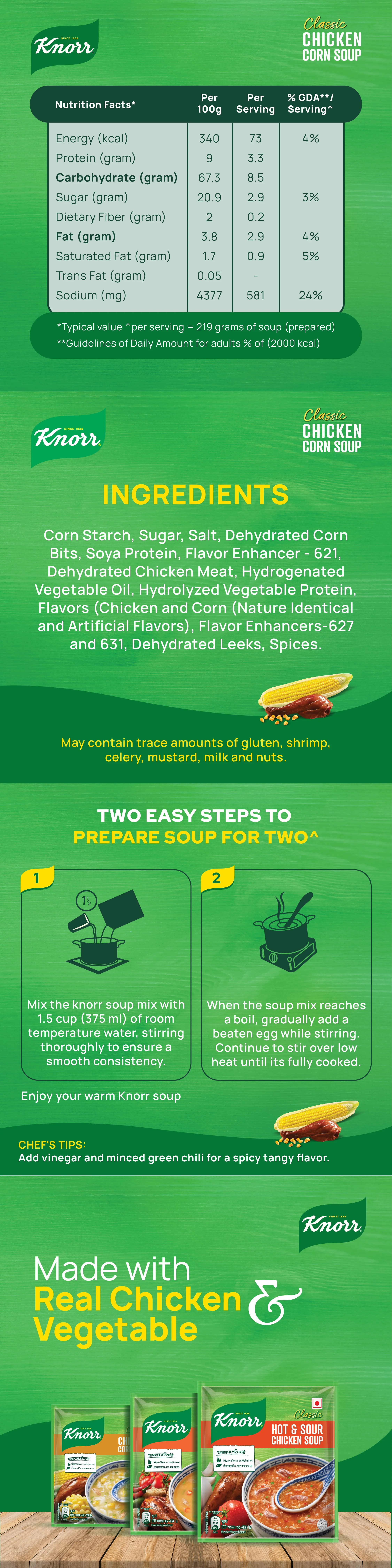 Knorr Soup Chicken Corn 24g - Image 7