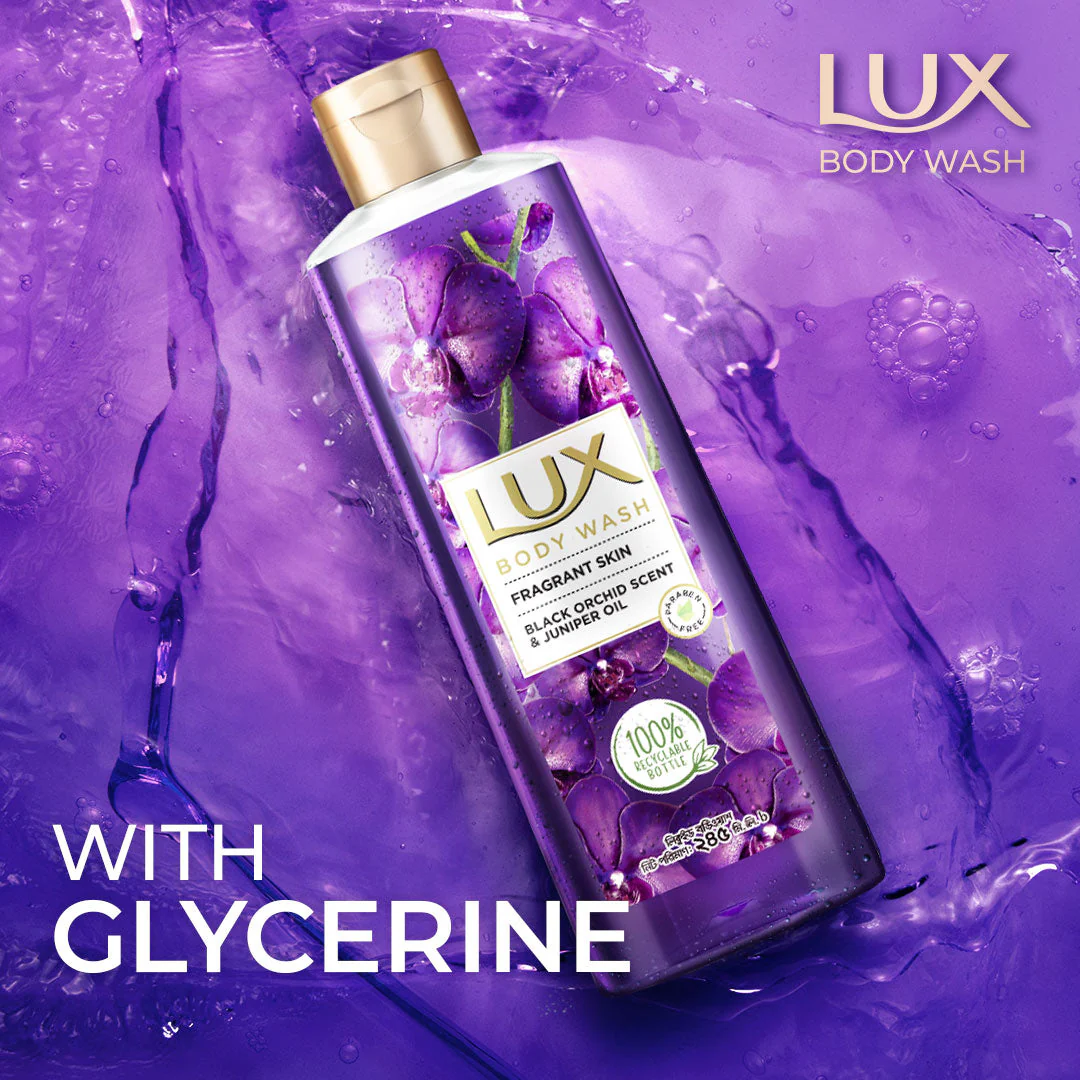 Lux Body Wash Black Orchid Scent & Juniper Oil 245ml - Image 5