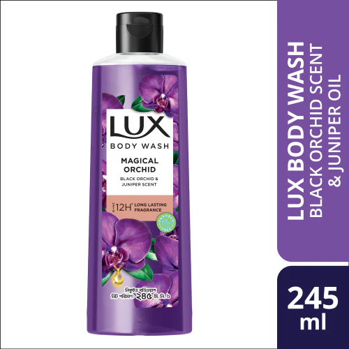 Lux Body Wash Black Orchid Scent & Juniper Oil 245ml - Image 8