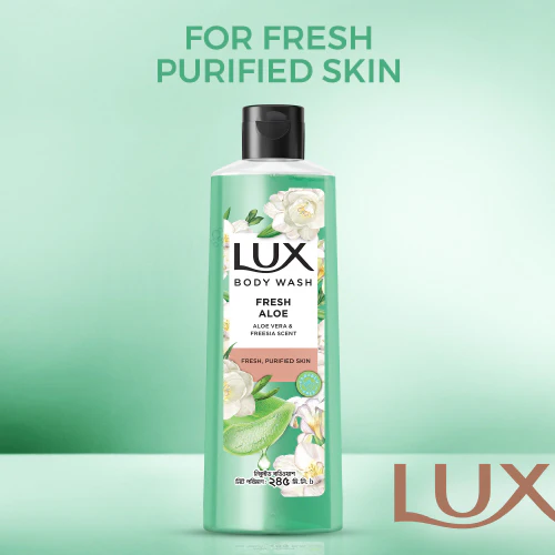 Lux Body Wash Freesia Scent & Aloe Vera 245ml - Image 5