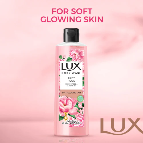 Lux Body Wash French Rose & Almond 245ml With 49g Dove Bar Free - Image 4