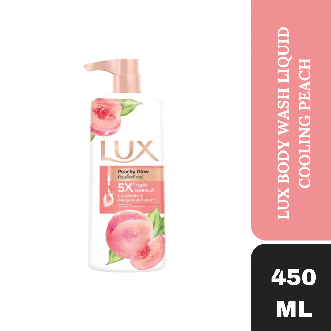 Lux Body Wash Liquid Cooling Peachy Glow 450ml - Image 4