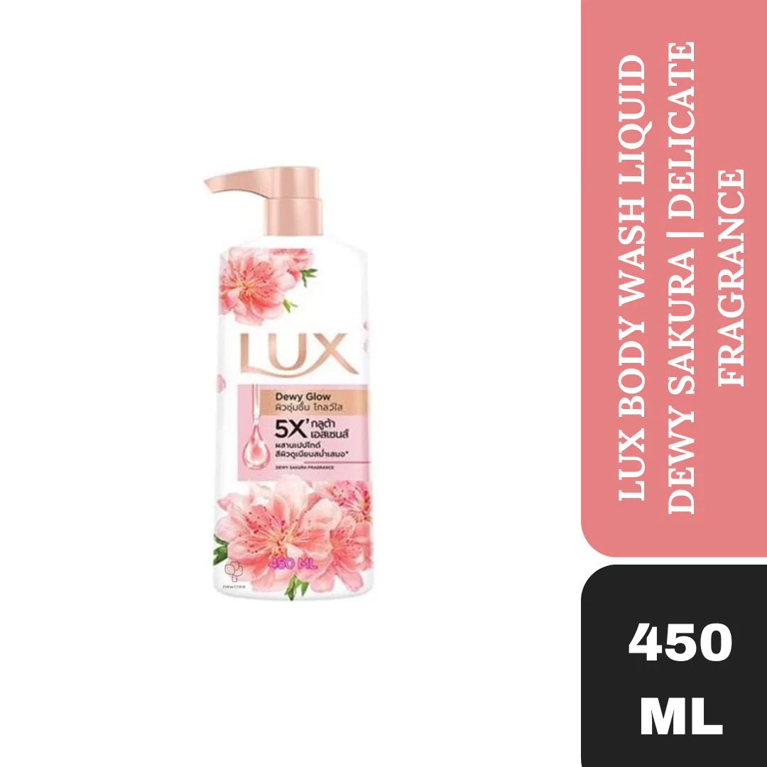 Lux Body Wash Liquid Dewy Sakura Delicate Fragrance 450ml - Image 4