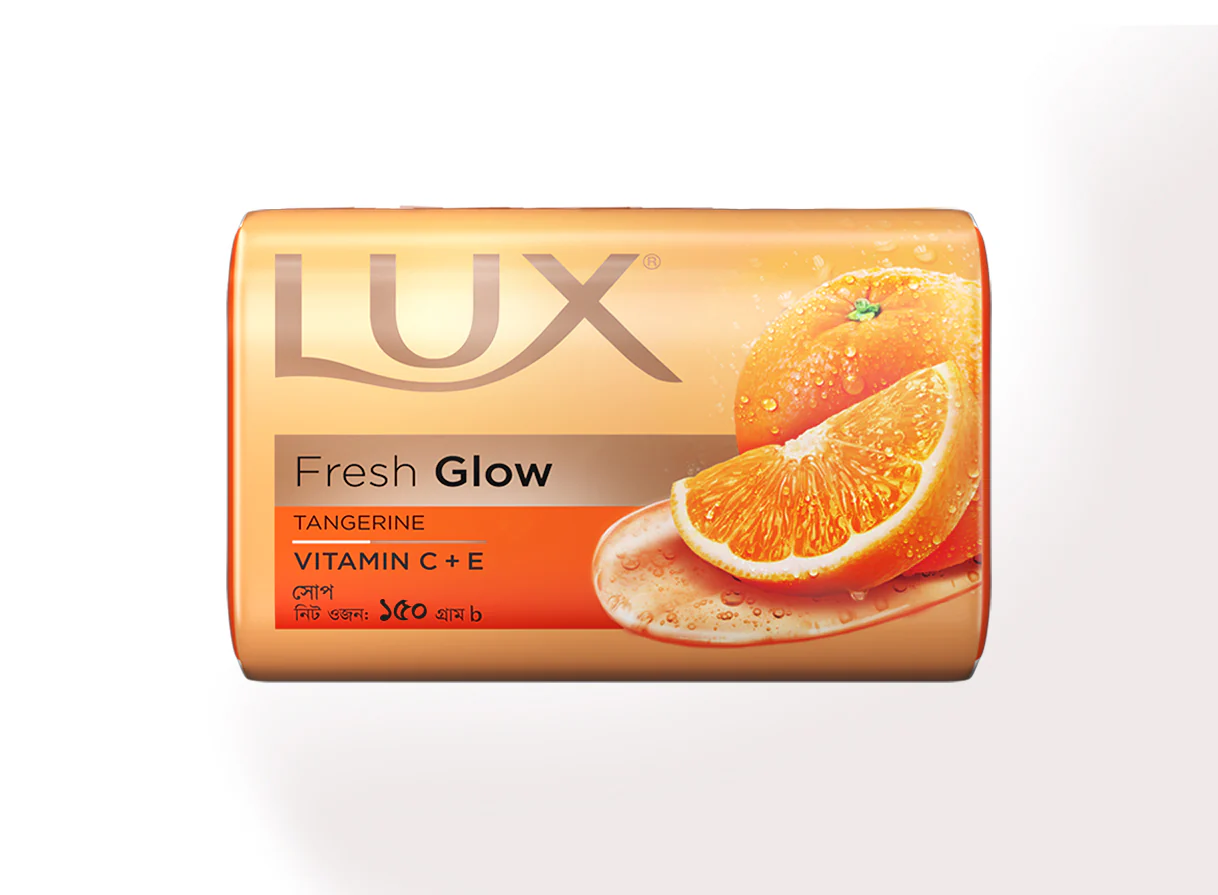 Lux Soap Bar Fresh Glow Tangerine & Vitamin C + E 150g - Image 3