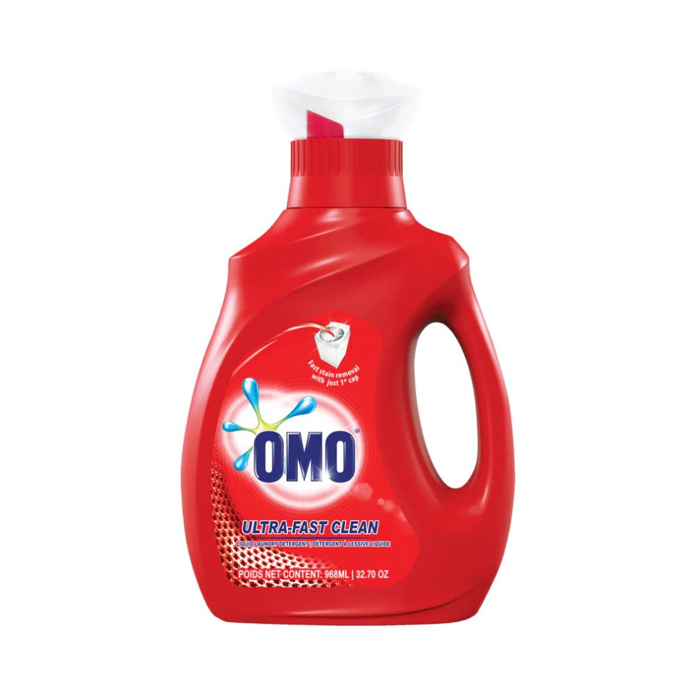 Omo Laundry Liquid Ultra-Fast Clean 968ml - Image 2