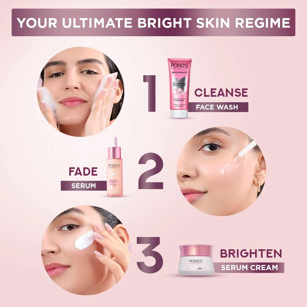 Pond's Bright Beauty Serum Cream 23g (Imported) - Image 8