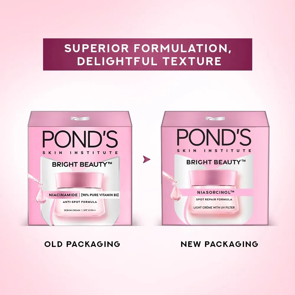 Pond's Bright Beauty Serum Cream 50g (Imported) - Image 4