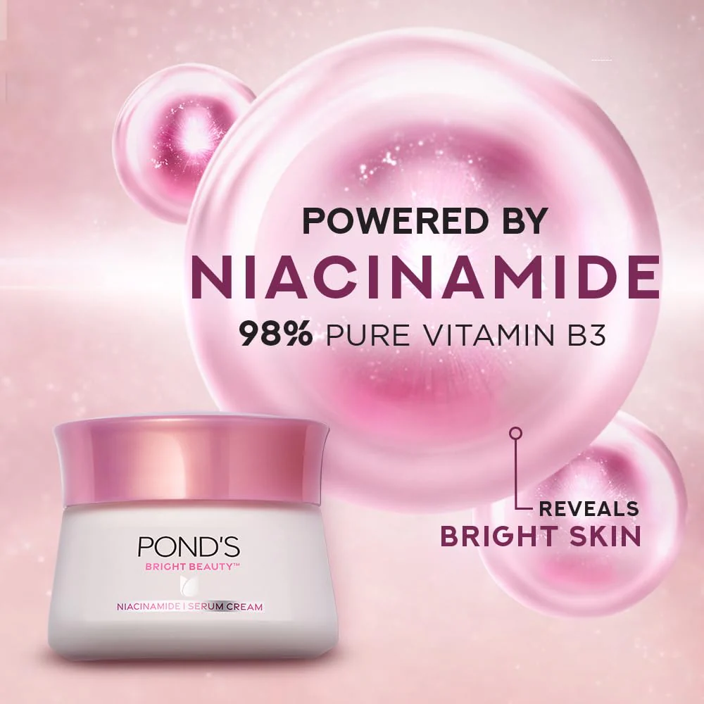 Pond's Bright Beauty Serum Cream 50g (Imported) - Image 6