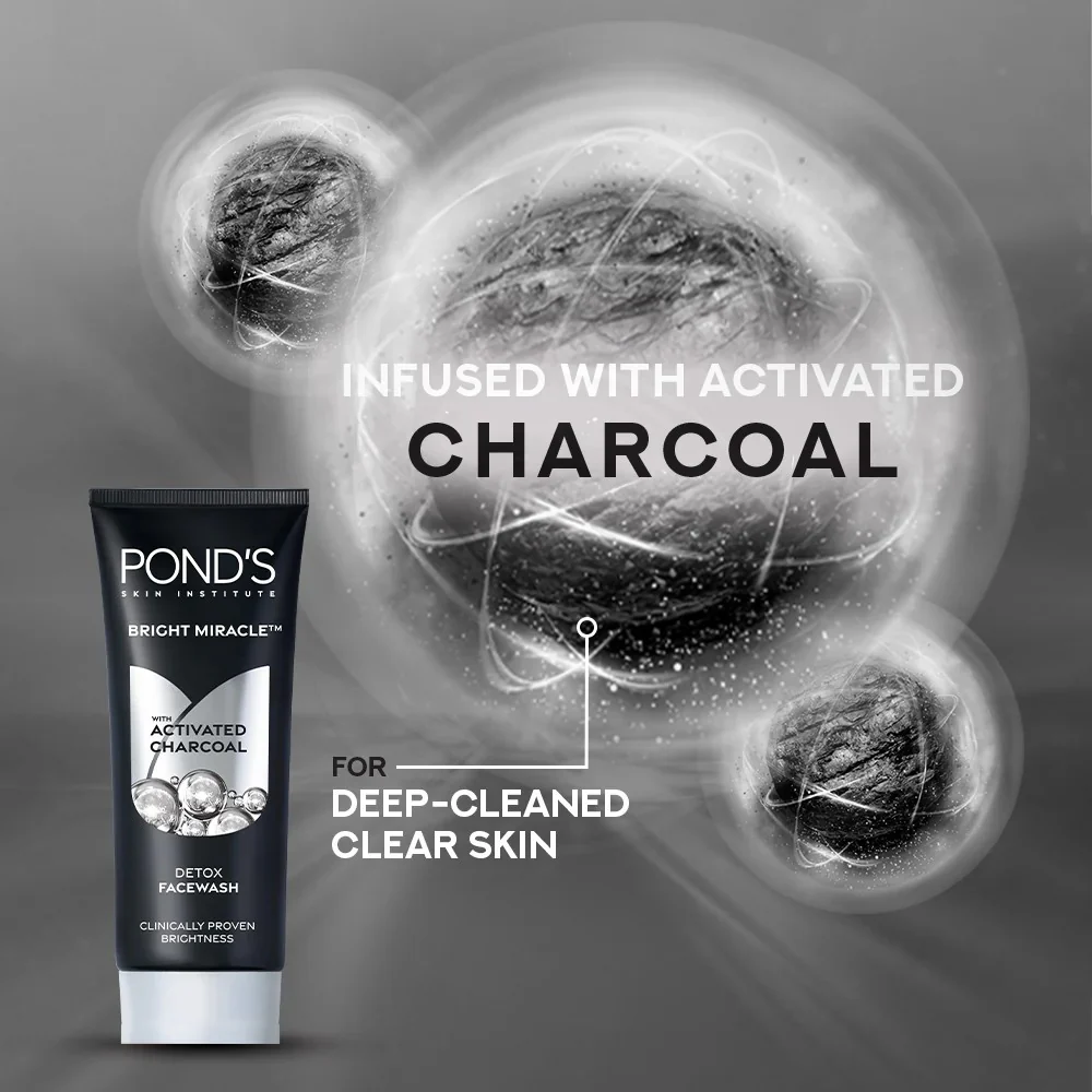 Pond's Face Wash Bright Miracle Detox 100g - Image 4