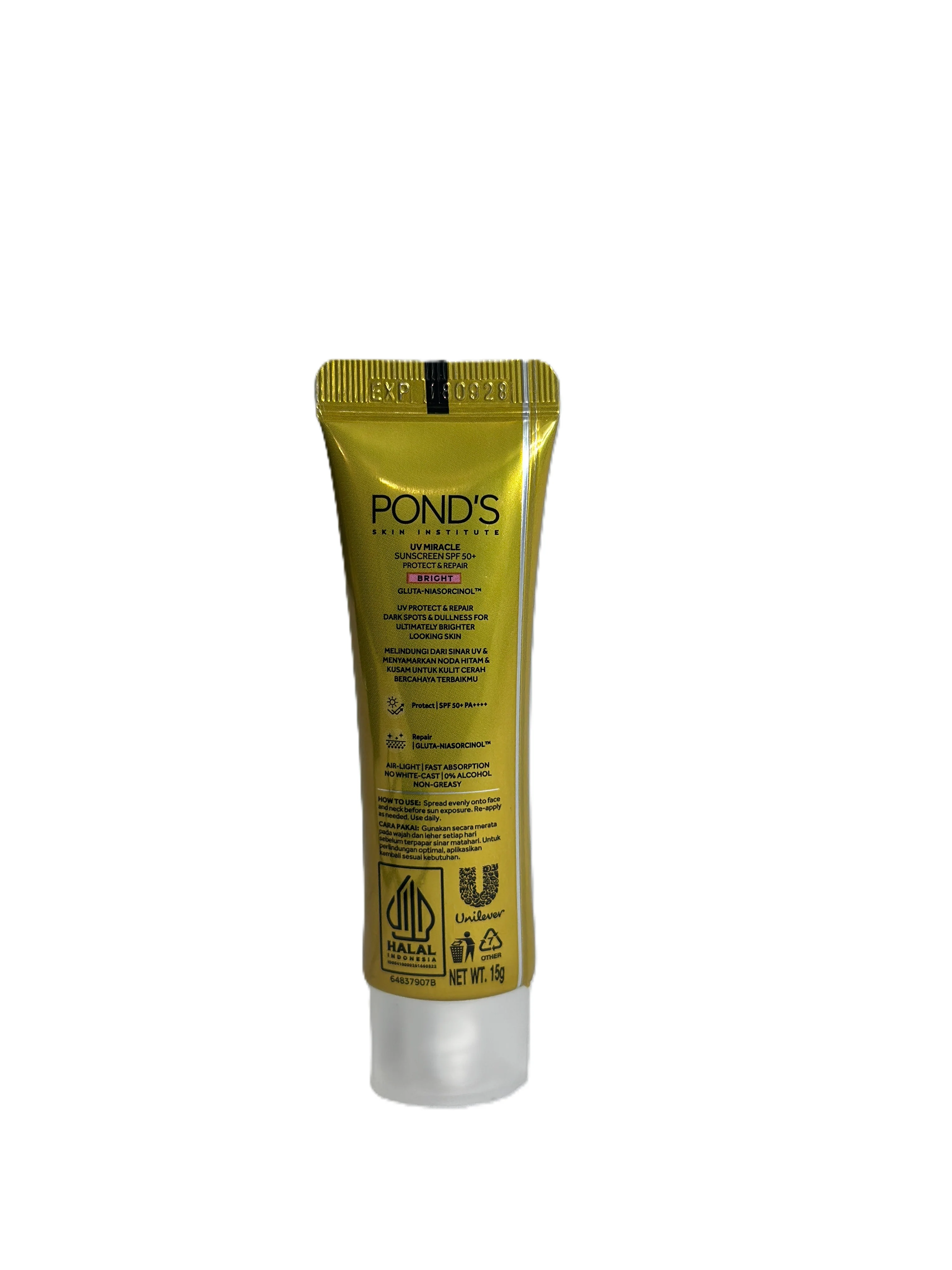 Pond's UV Miracle Protect & Repair Bright Sunscreen Gel 15g - Image 4