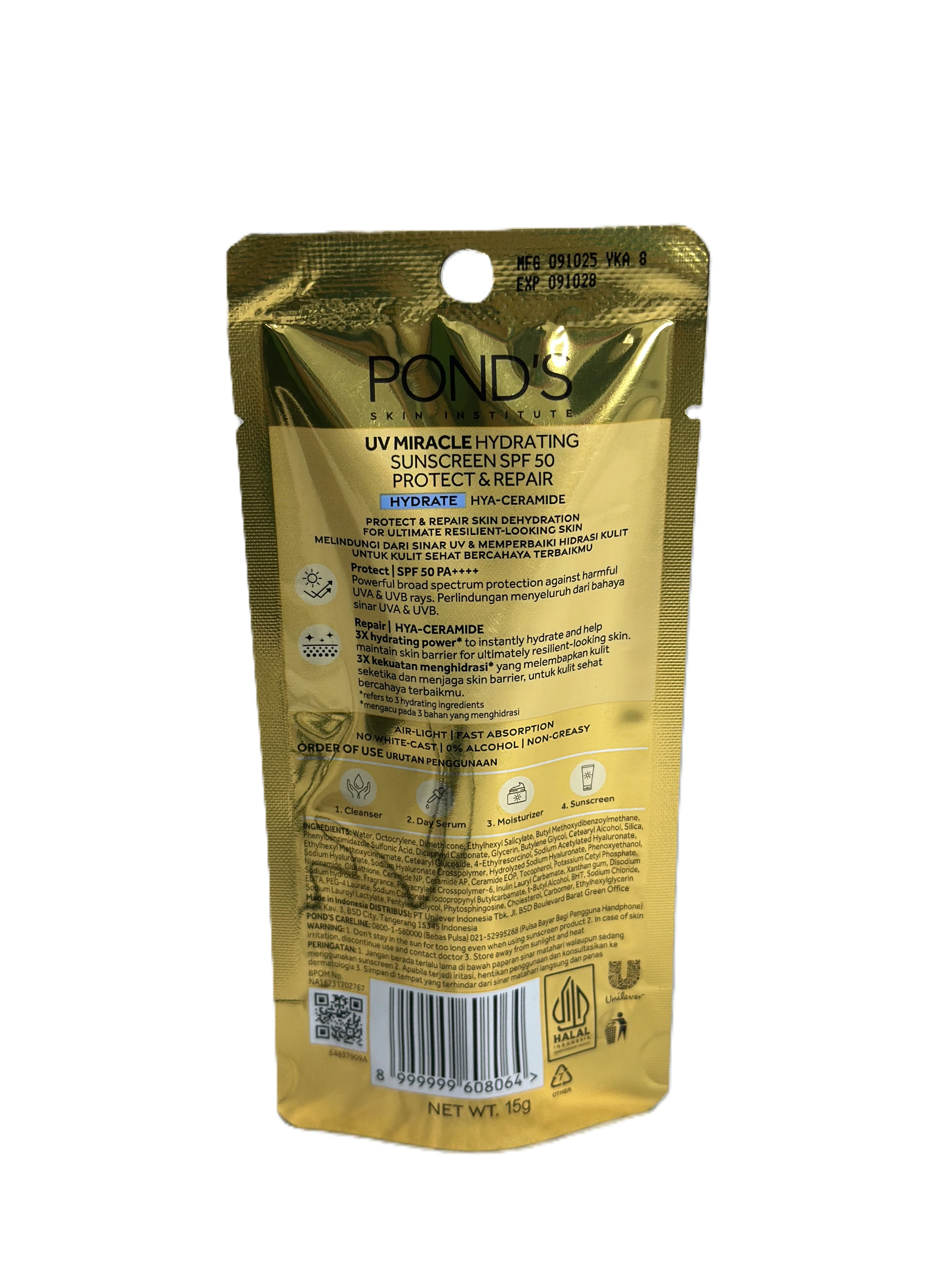 Pond's UV Miracle Protect & Repair Hydrate Sunscreen Gel 15g - Image 2