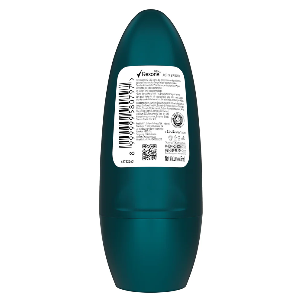 Rexona Men Active Bright Roll On 45ml - Image 3