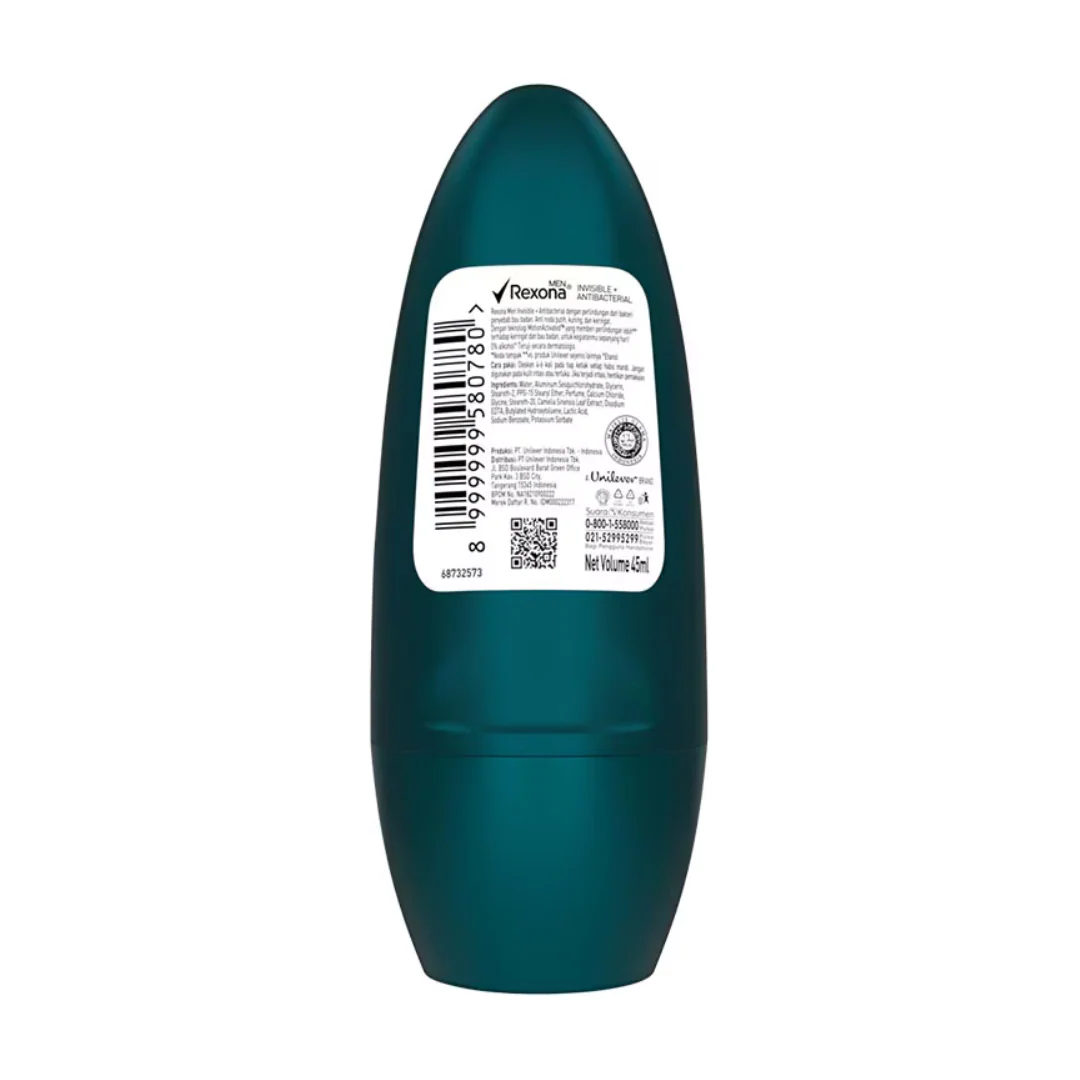 Rexona Men Invisible Antibacterial Roll On 45ml - Image 3