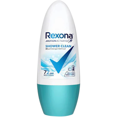 Rexona Shower Clean Brighting Antiperspirant 45ml - Image 2