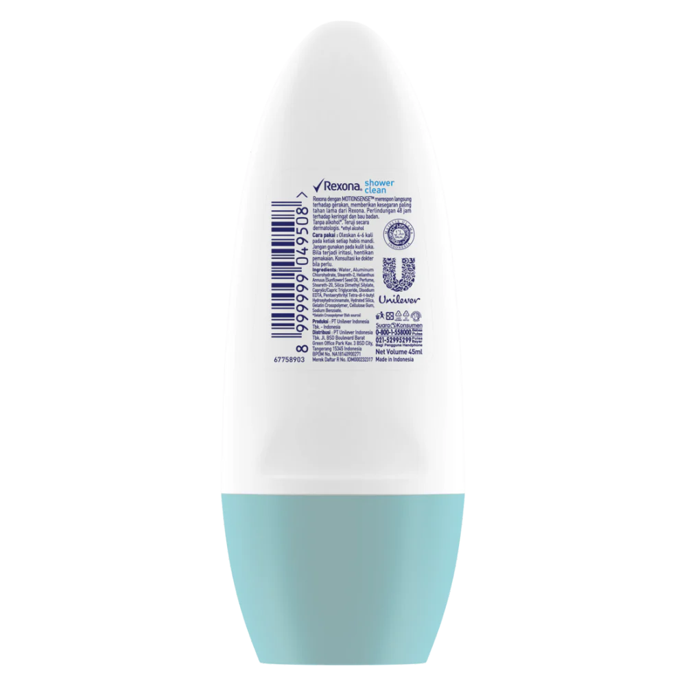 Rexona Shower Clean Brighting Antiperspirant 45ml - Image 3