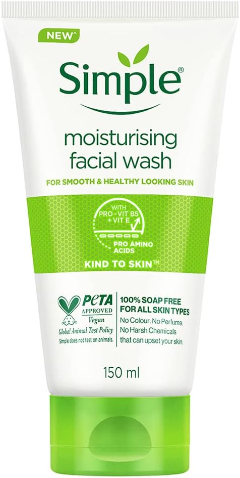 Simple Face Wash Kind to Skin Moisturising 150ml - Image 3