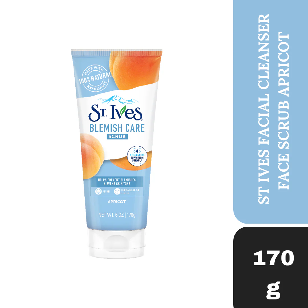 St. Ives Facial Cleanser Blemish Care Face Scrub Apricot 170gm - Image 4