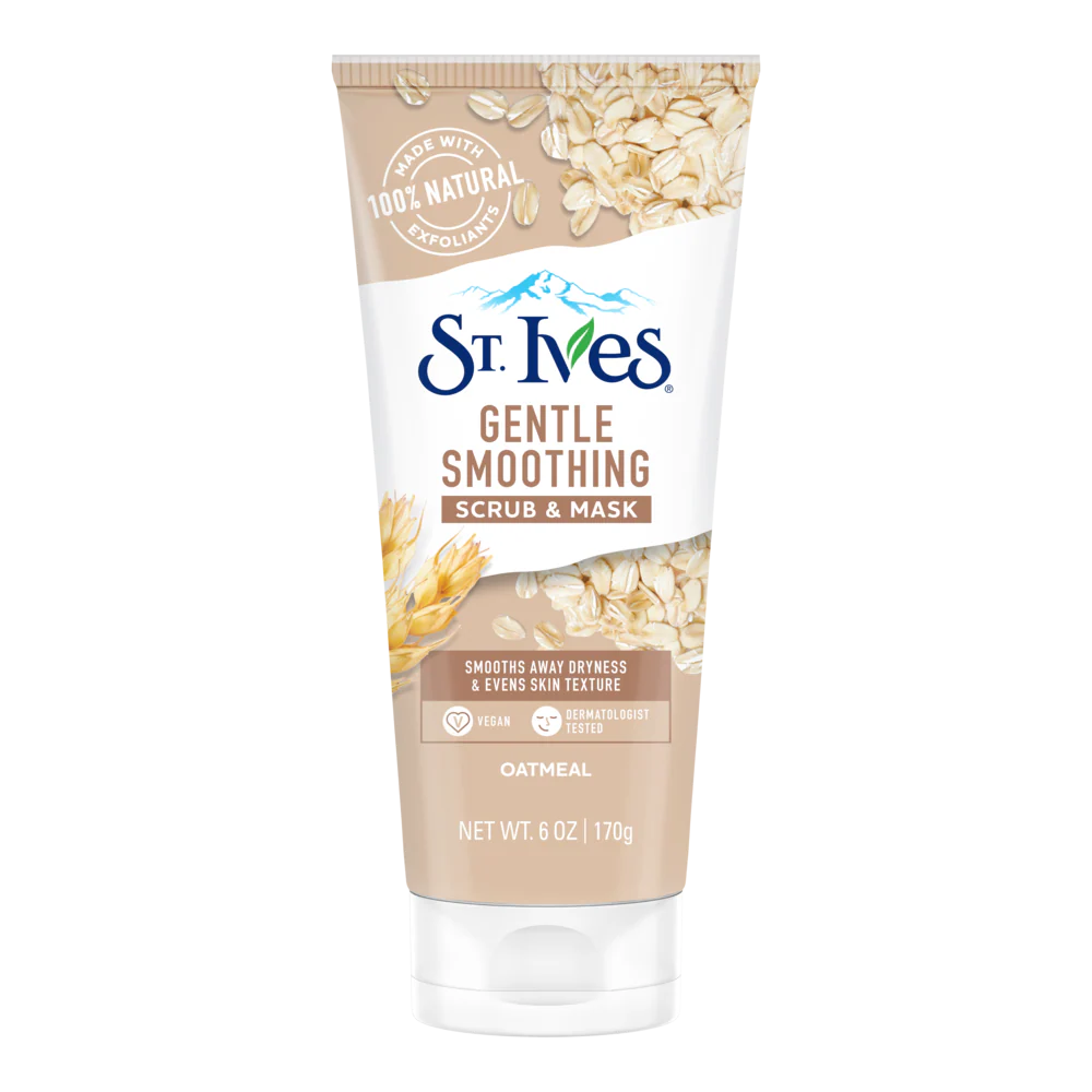 St. Ives Facial Cleanser Gentle Smoothing Face Scrub Oatmeal 170gm - Image 3