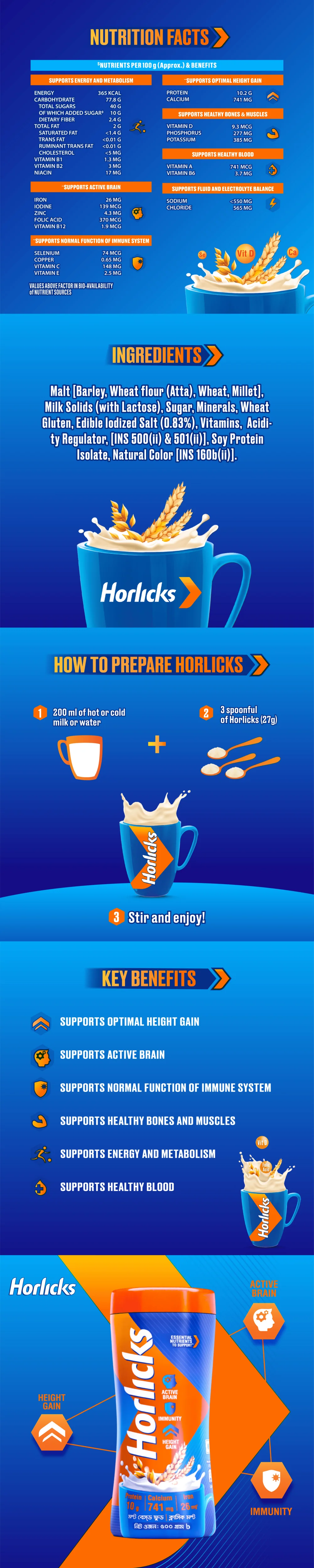Standard Horlicks Health and Nutrition Drink Super Value Pack 400g - Image 8