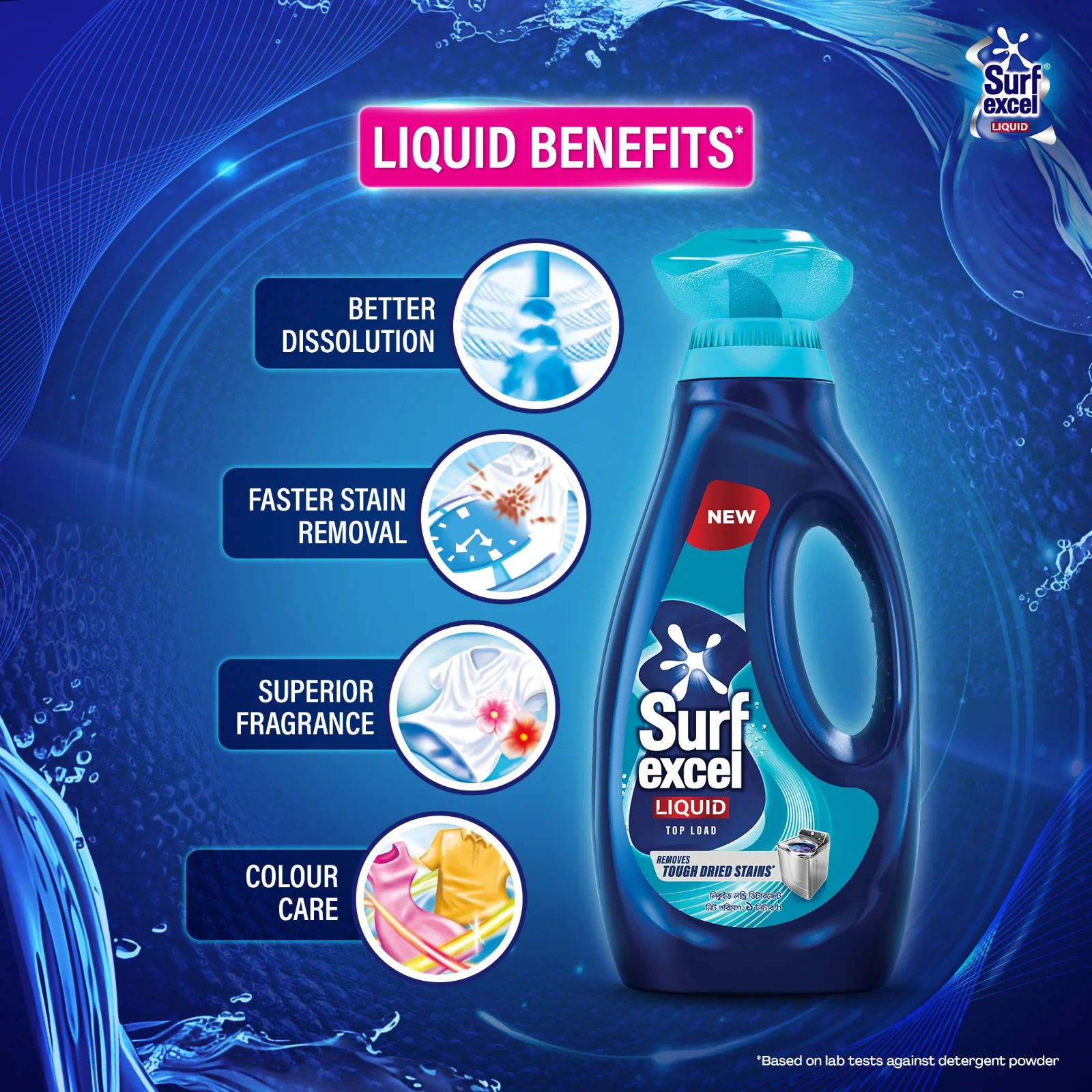 Surf Excel Liquid Detergent Top Load 1L - Image 4