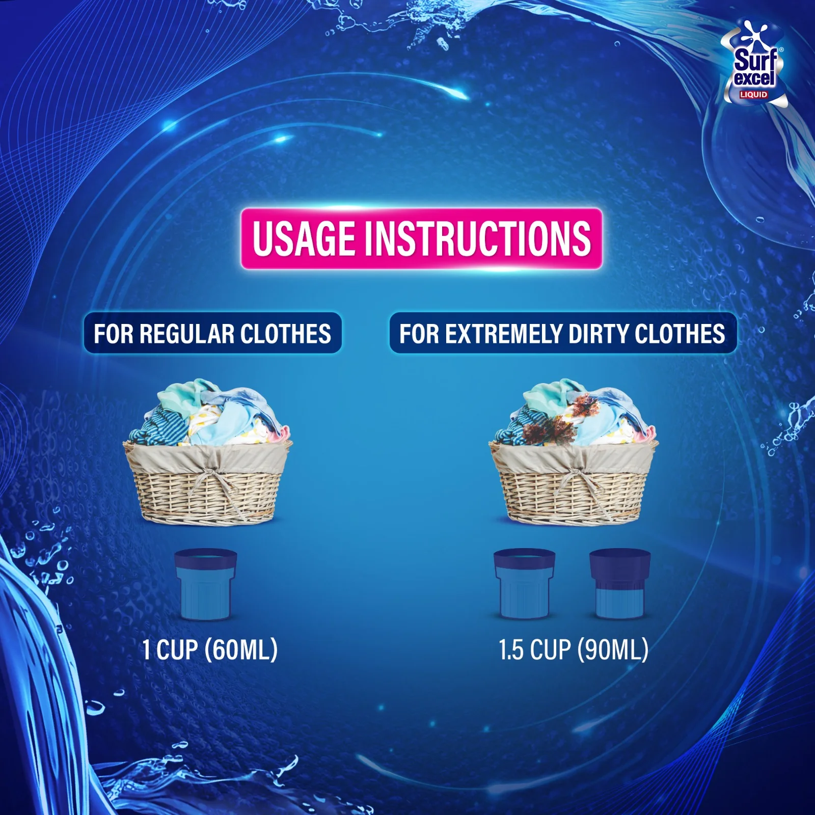 Surf Excel Liquid Detergent Top Load 500ml - Image 6