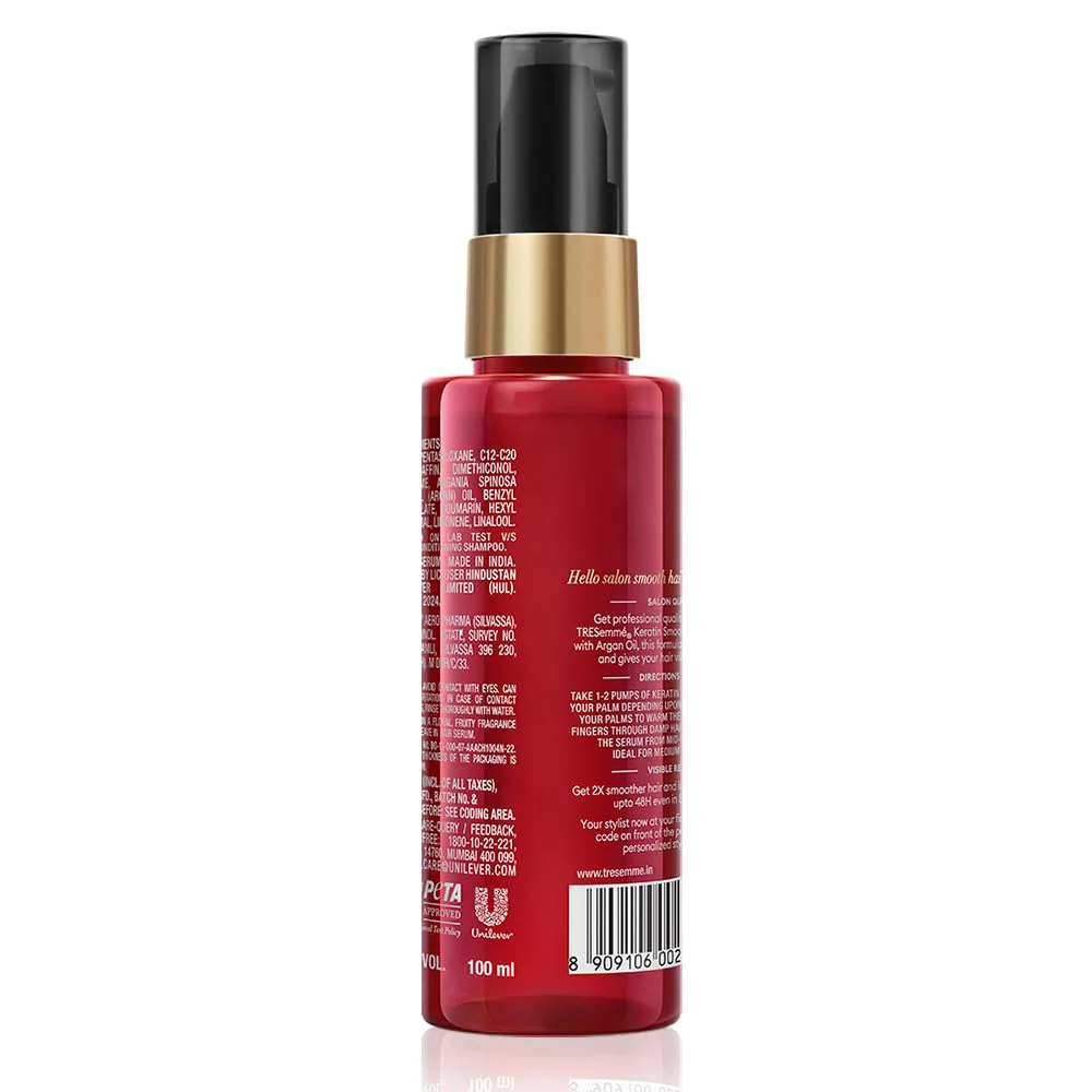 Tresemme Keratin Smooth Anti-Frizz Hair Serum 100ml - Image 3