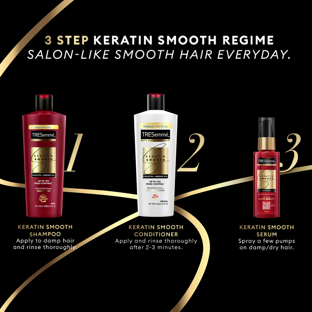 Tresemme Shampoo Keratin Smooth 340ml - Image 7