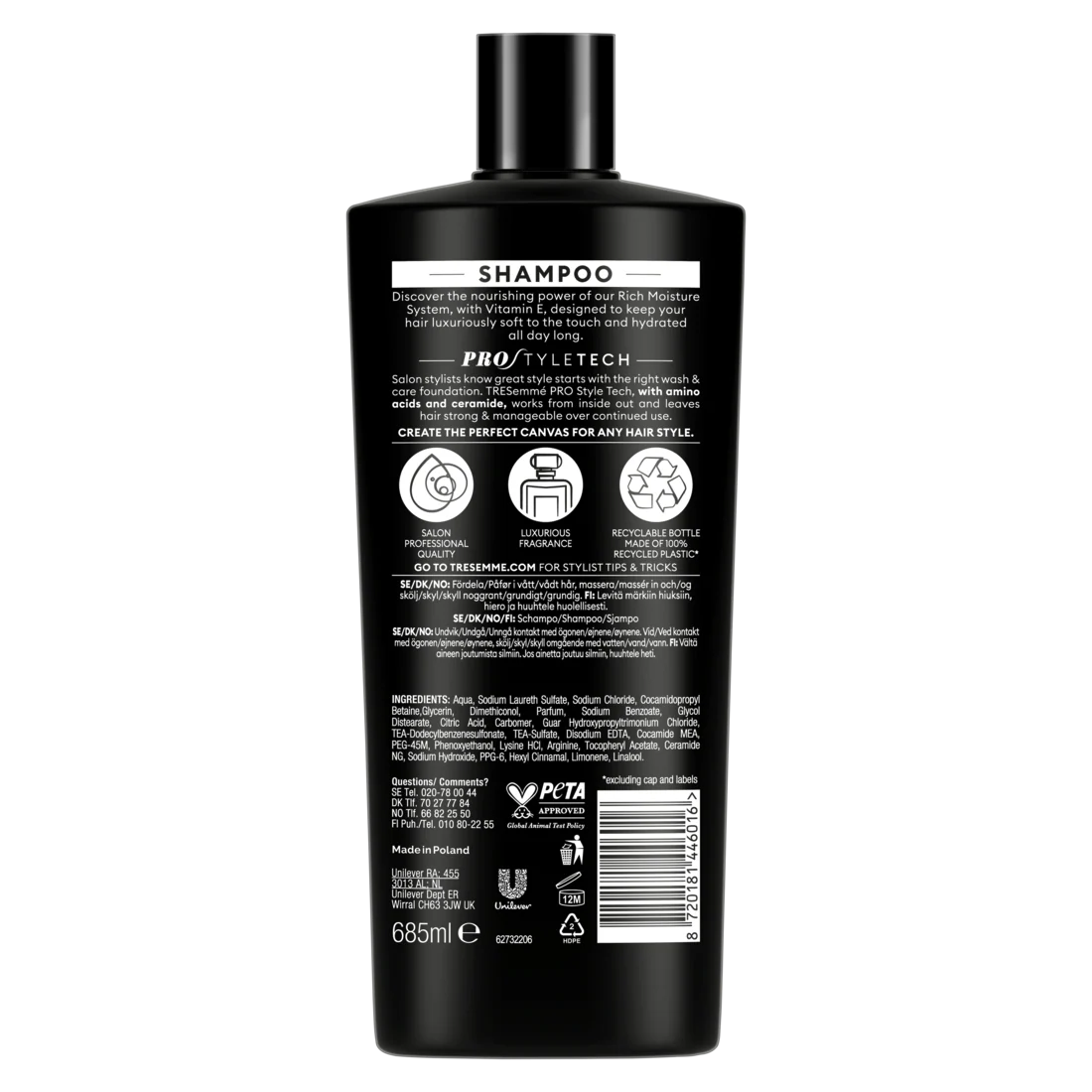 Tresemme Shampoo Rich Moisture 685ml (Imported) - Image 3